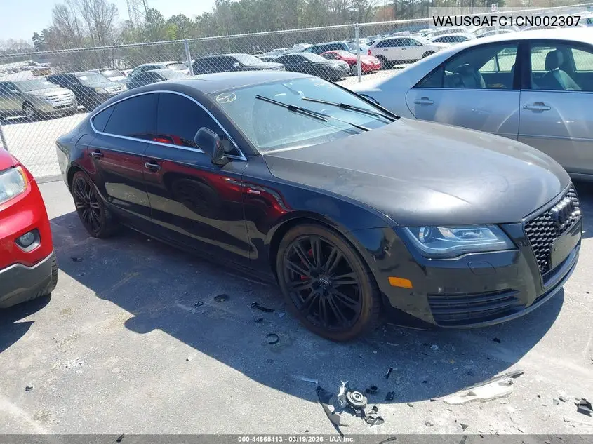2012 Audi A7 Premium VIN: WAUSGAFC1CN002307 Lot: 44665413