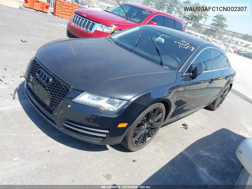2012 Audi A7 Premium VIN: WAUSGAFC1CN002307 Lot: 44665413