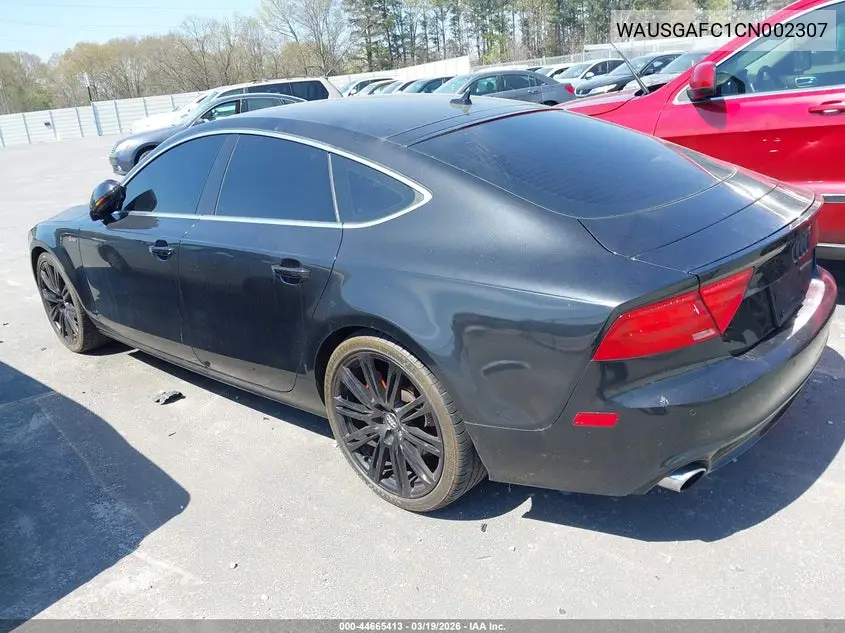 2012 Audi A7 Premium VIN: WAUSGAFC1CN002307 Lot: 44665413