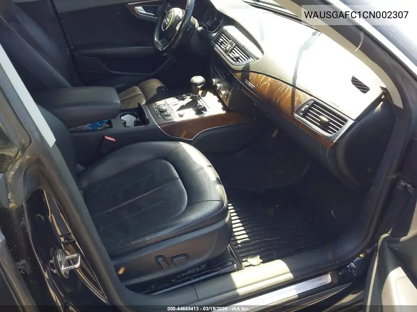 2012 Audi A7 Premium VIN: WAUSGAFC1CN002307 Lot: 44665413