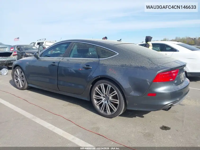 2012 Audi A7 Premium VIN: WAU3GAFC4CN146633 Lot: 44690186