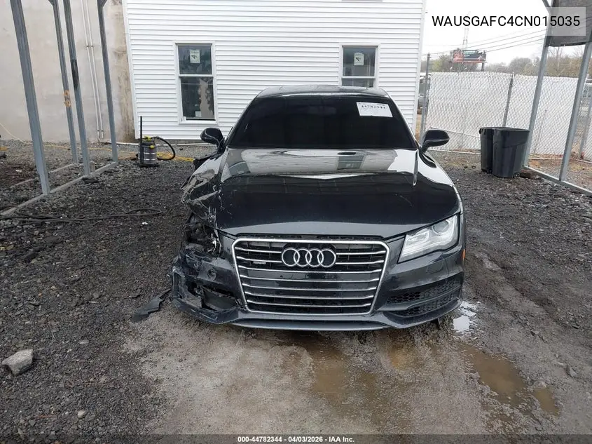 2012 Audi A7 Premium VIN: WAUSGAFC4CN015035 Lot: 44782344