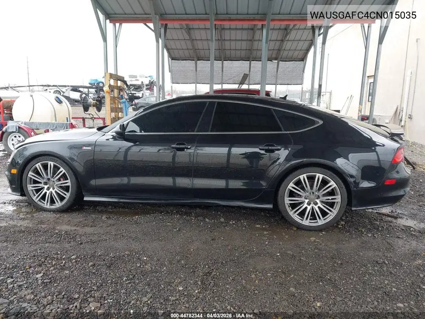 2012 Audi A7 Premium VIN: WAUSGAFC4CN015035 Lot: 44782344