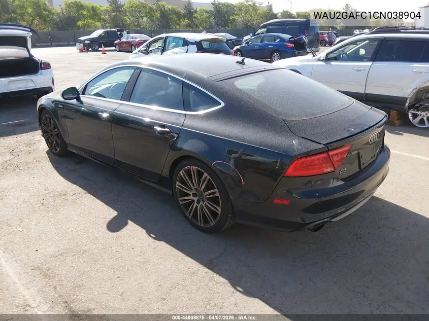 2012 Audi A7 Premium VIN: WAU2GAFC1CN038904 Lot: 44808875