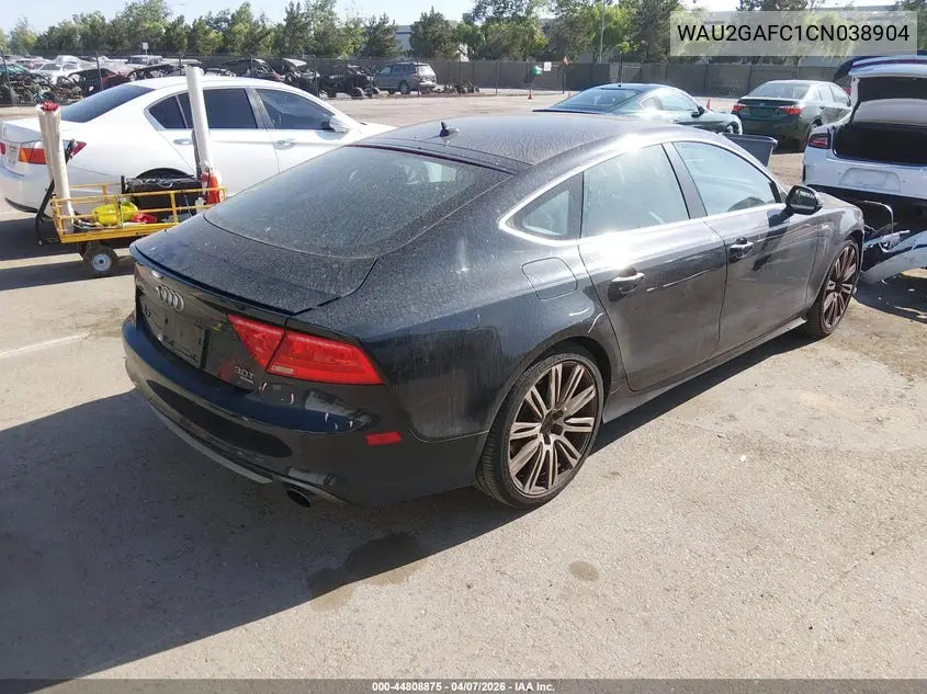 2012 Audi A7 Premium VIN: WAU2GAFC1CN038904 Lot: 44808875