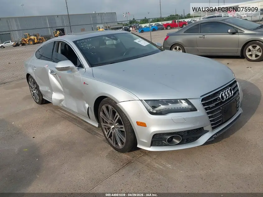 2012 Audi A7 Premium VIN: WAU3GAFC3CN075909 Lot: 44981039