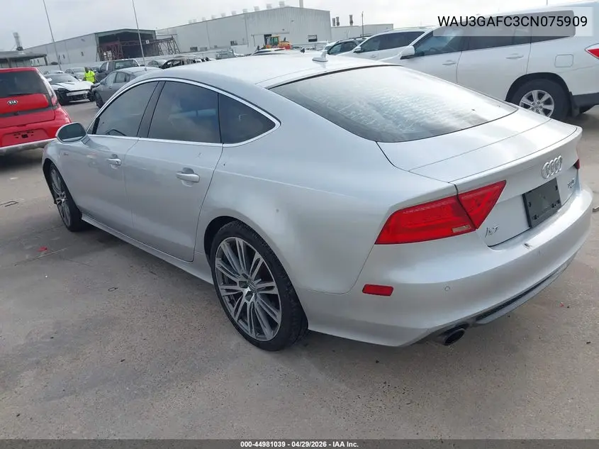 2012 Audi A7 Premium VIN: WAU3GAFC3CN075909 Lot: 44981039