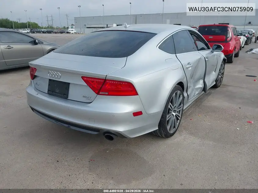 2012 Audi A7 Premium VIN: WAU3GAFC3CN075909 Lot: 44981039