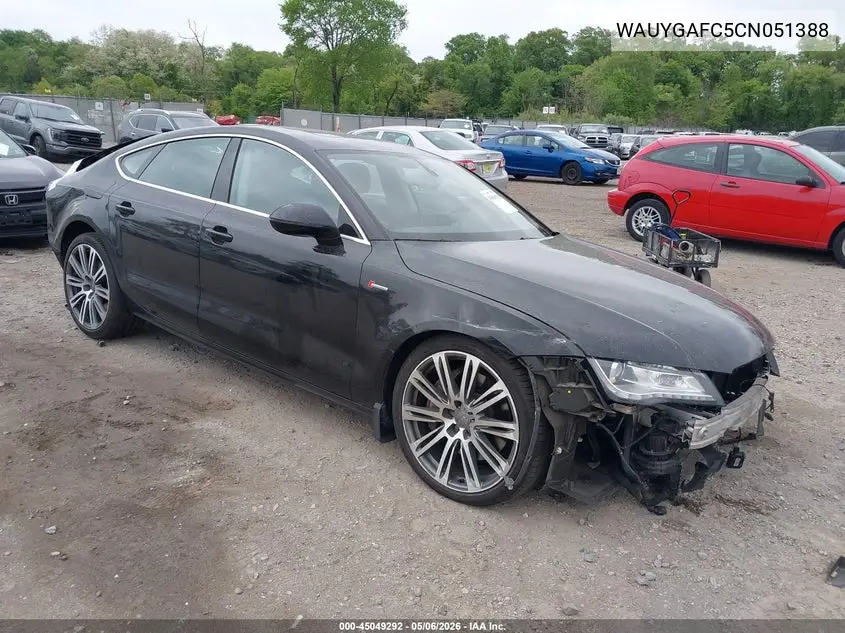 2012 Audi A7 Premium VIN: WAUYGAFC5CN051388 Lot: 45049292
