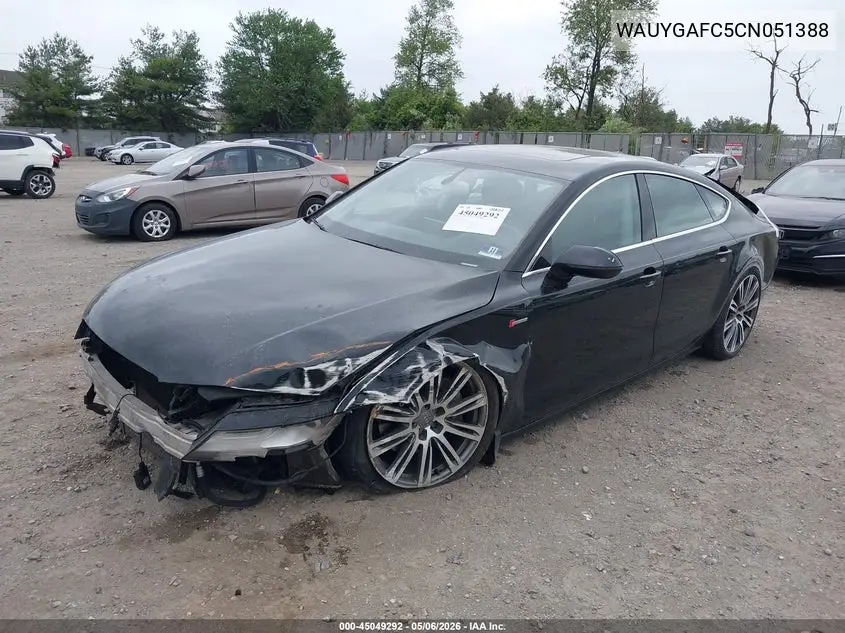 2012 Audi A7 Premium VIN: WAUYGAFC5CN051388 Lot: 45049292