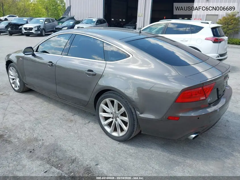 2012 Audi A7 Premium VIN: WAUSGAFC6CN006689 Lot: 45160555