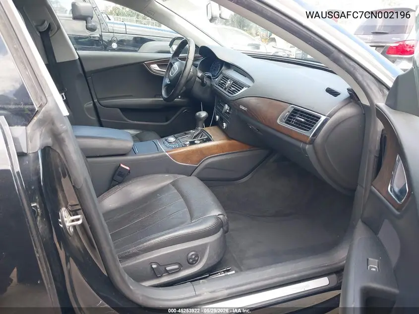 2012 Audi A7 Premium VIN: WAUSGAFC7CN002196 Lot: 45253922