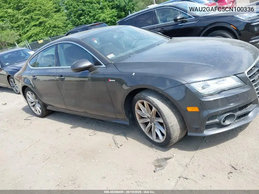 2012 Audi A7 3.0 Prestige VIN: WAU2GAFC5CN100336 Lot: 45356459