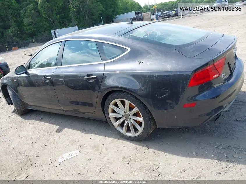 2012 Audi A7 3.0 Prestige VIN: WAU2GAFC5CN100336 Lot: 45356459