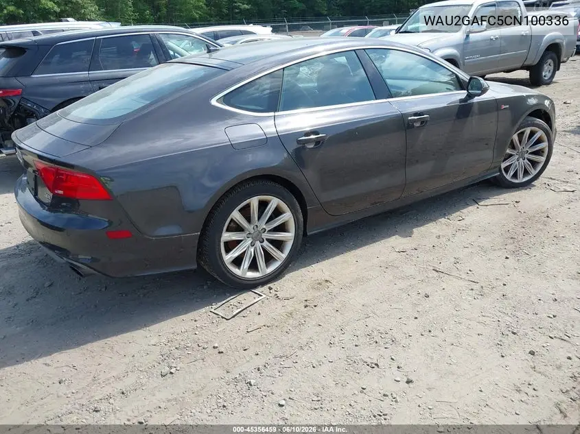 2012 Audi A7 3.0 Prestige VIN: WAU2GAFC5CN100336 Lot: 45356459