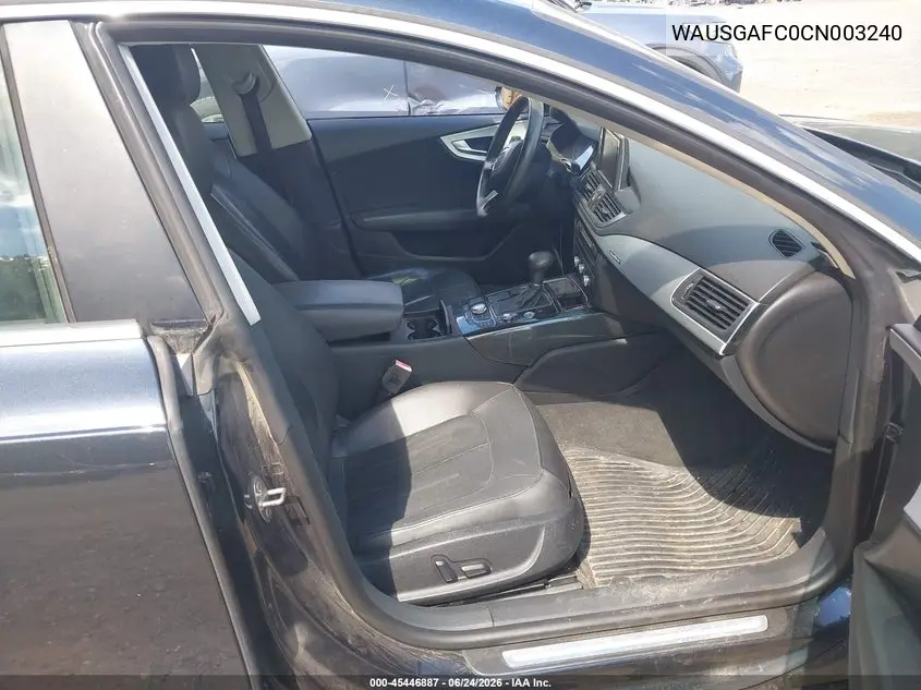 2012 Audi A7 Premium VIN: WAUSGAFC0CN003240 Lot: 45446887