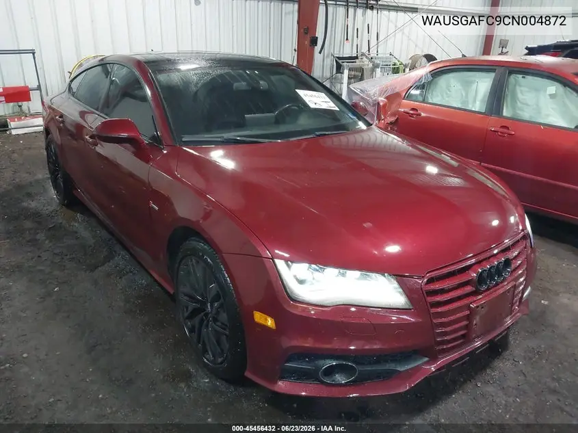 2012 Audi A7 3.0 Prestige VIN: WAUSGAFC9CN004872 Lot: 45456432