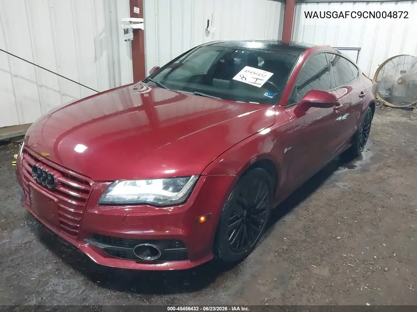 2012 Audi A7 3.0 Prestige VIN: WAUSGAFC9CN004872 Lot: 45456432