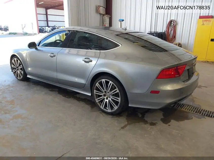 2012 Audi A7 3.0 Prestige VIN: WAU2GAFC6CN178835 Lot: 45489631