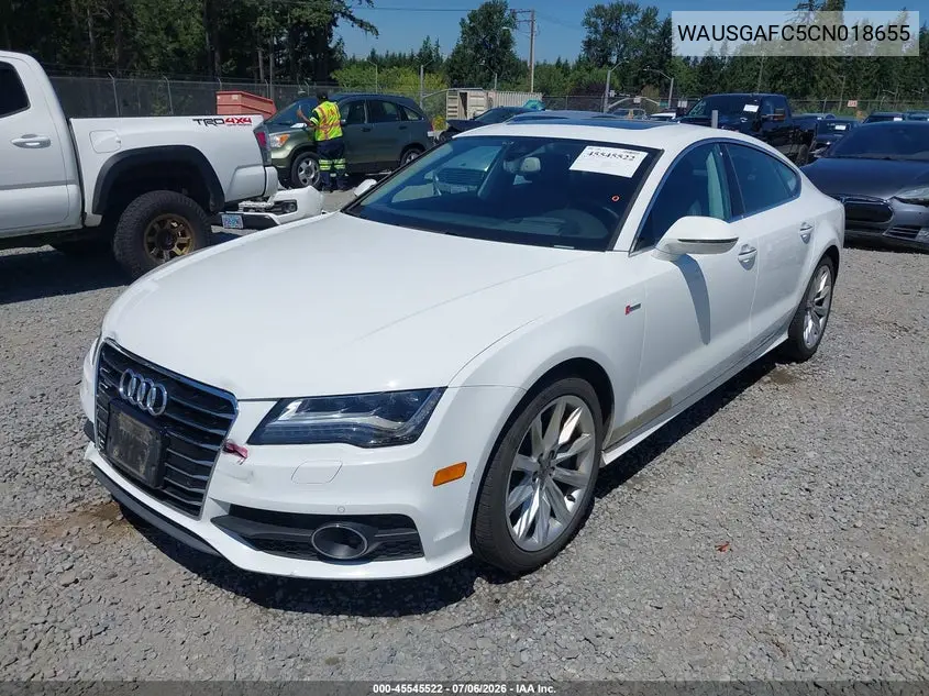 2012 Audi A7 3.0 Prestige VIN: WAUSGAFC5CN018655 Lot: 45545522