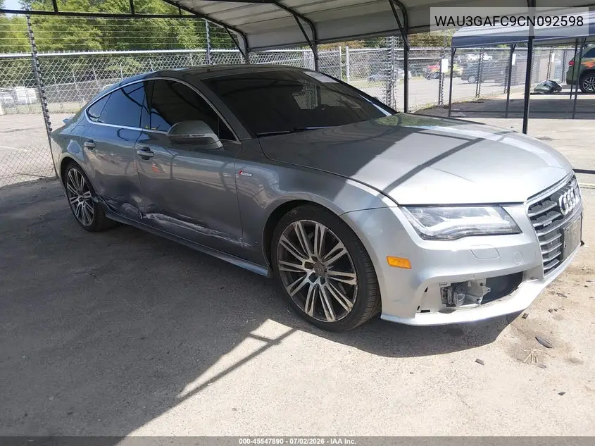 2012 Audi A7 3.0 Prestige VIN: WAU3GAFC9CN092598 Lot: 45547890