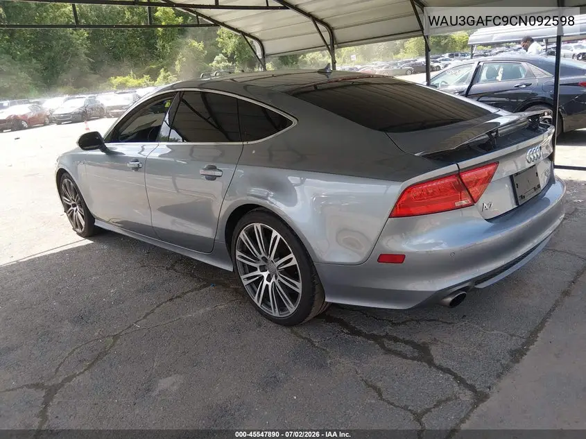 2012 Audi A7 3.0 Prestige VIN: WAU3GAFC9CN092598 Lot: 45547890