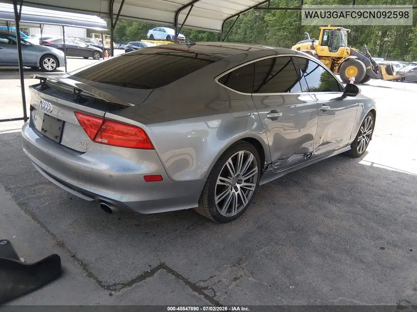 2012 Audi A7 3.0 Prestige VIN: WAU3GAFC9CN092598 Lot: 45547890