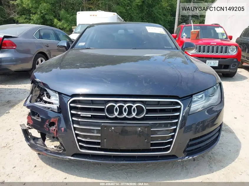 2012 Audi A7 3.0 Premium Plus VIN: WAUYGAFC1CN149205 Lot: 45646714