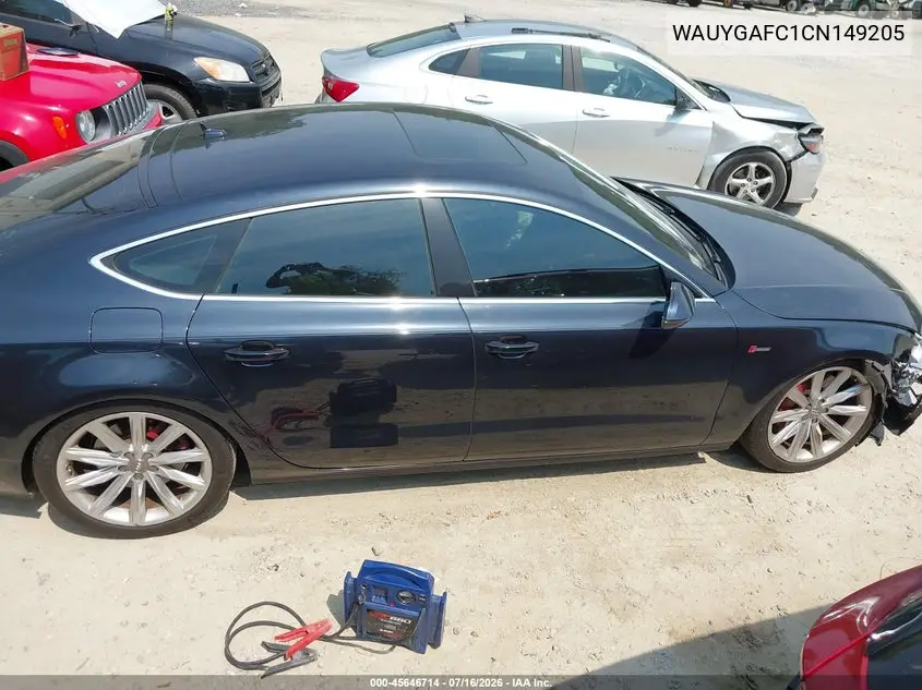 2012 Audi A7 3.0 Premium Plus VIN: WAUYGAFC1CN149205 Lot: 45646714