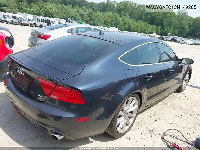 2012 Audi A7 3.0 Premium Plus VIN: WAUYGAFC1CN149205 Lot: 45646714