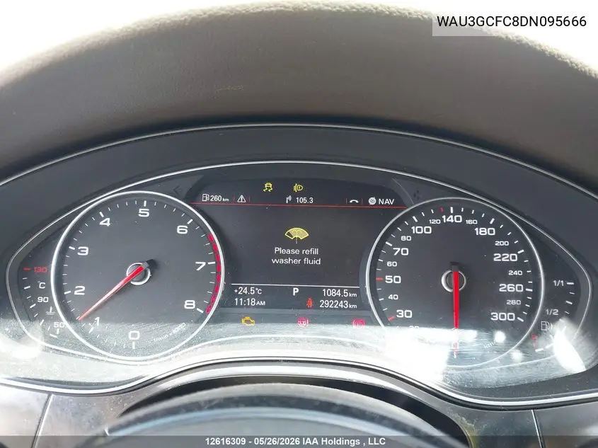 2013 Audi A7 Premium Plus VIN: WAU3GCFC8DN095666 Lot: 12616309