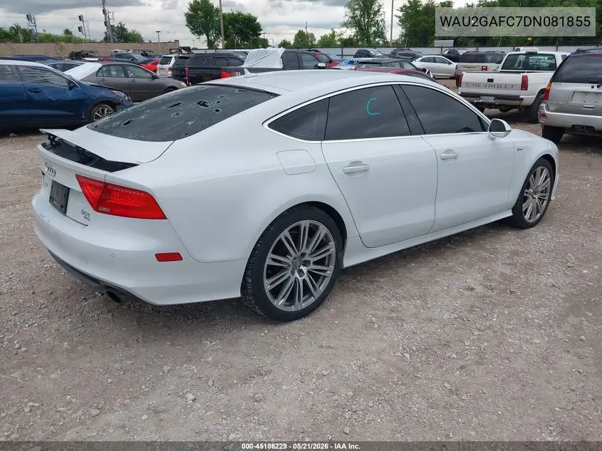 2013 Audi A7 3.0T Premium VIN: WAU2GAFC7DN081855 Lot: 45186229