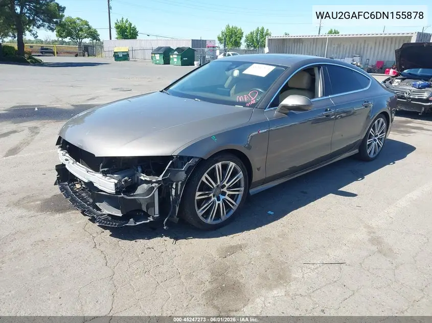 2013 Audi A7 3.0T Premium VIN: WAU2GAFC6DN155878 Lot: 45247273