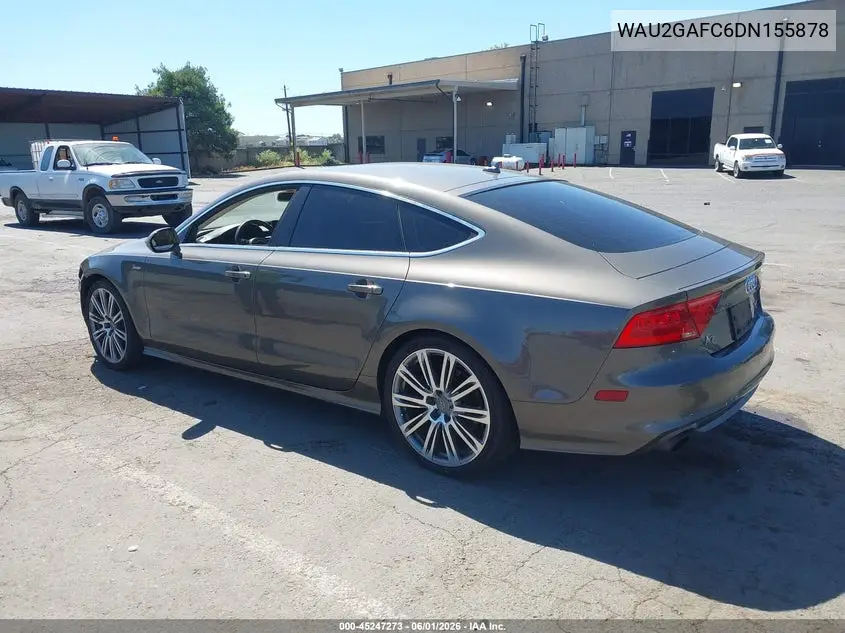 2013 Audi A7 3.0T Premium VIN: WAU2GAFC6DN155878 Lot: 45247273