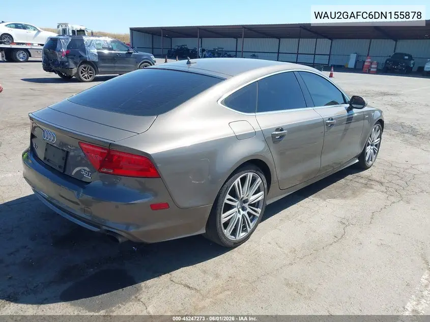 2013 Audi A7 3.0T Premium VIN: WAU2GAFC6DN155878 Lot: 45247273