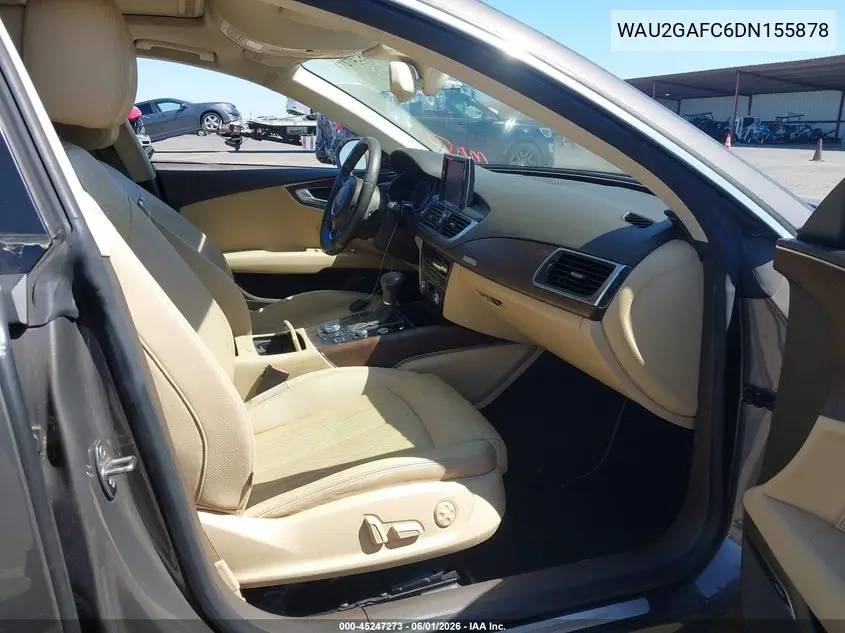 2013 Audi A7 3.0T Premium VIN: WAU2GAFC6DN155878 Lot: 45247273