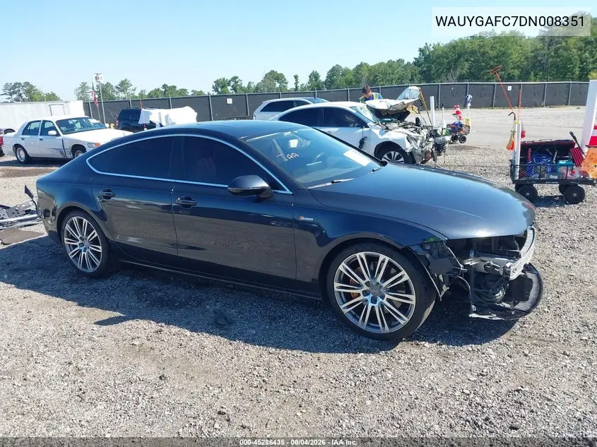 2013 Audi A7 3.0T Premium VIN: WAUYGAFC7DN008351 Lot: 45286435