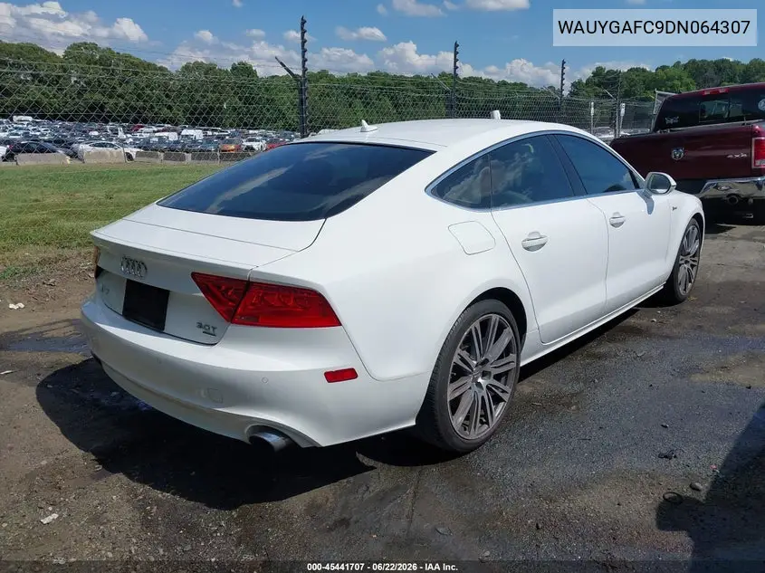 2013 Audi A7 3.0T Premium VIN: WAUYGAFC9DN064307 Lot: 45441707