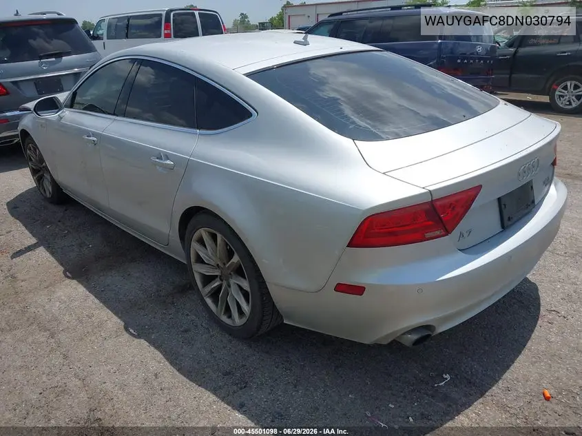 2013 Audi A7 3.0T Premium VIN: WAUYGAFC8DN030794 Lot: 45501098