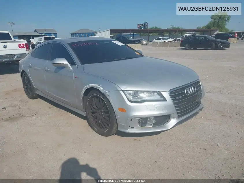 2013 Audi A7 3.0T Premium VIN: WAU2GBFC2DN125931 Lot: 45535472