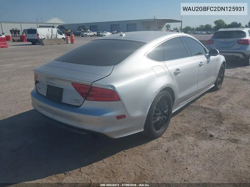 2013 Audi A7 3.0T Premium VIN: WAU2GBFC2DN125931 Lot: 45535472