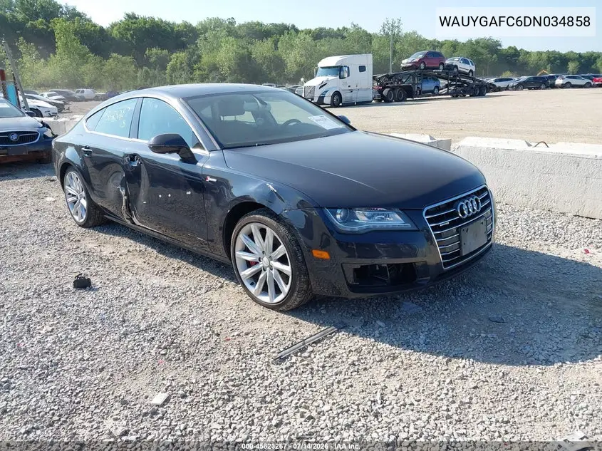 2013 Audi A7 3.0T Premium VIN: WAUYGAFC6DN034858 Lot: 45623267