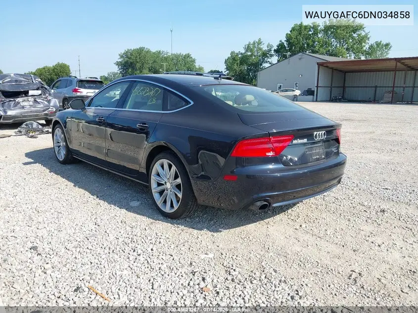 2013 Audi A7 3.0T Premium VIN: WAUYGAFC6DN034858 Lot: 45623267