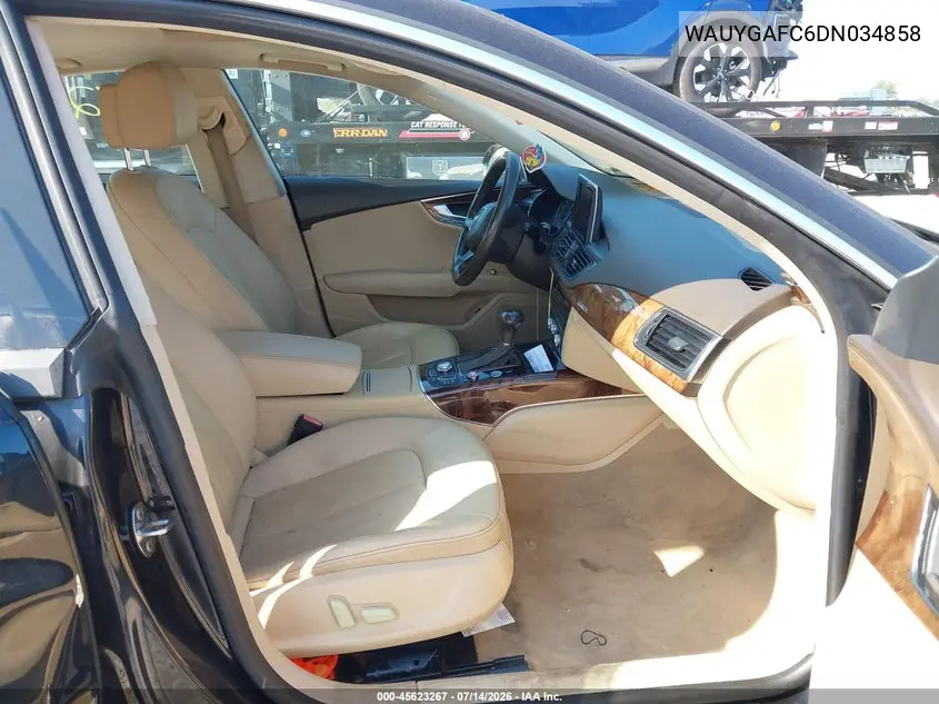 2013 Audi A7 3.0T Premium VIN: WAUYGAFC6DN034858 Lot: 45623267
