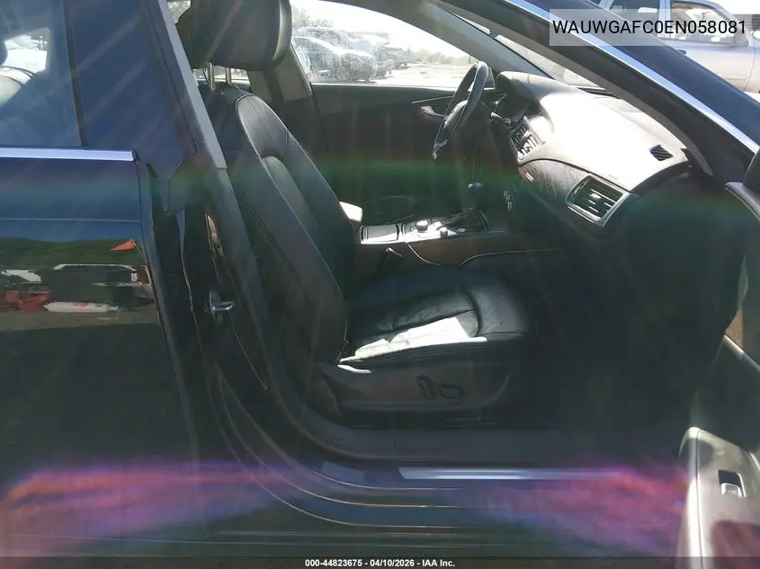 2014 Audi A7 3.0T Premium Plus VIN: WAUWGAFC0EN058081 Lot: 44823675