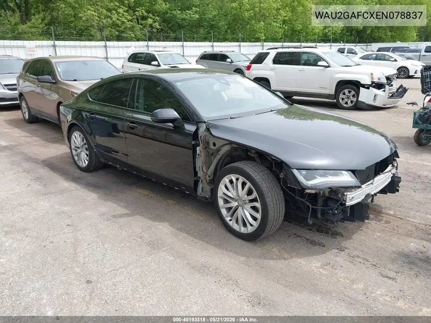 2014 Audi A7 3.0T Premium Plus VIN: WAU2GAFCXEN078837 Lot: 45193318