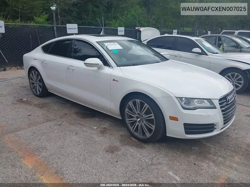 2014 Audi A7 3.0T Premium Plus VIN: WAUWGAFCXEN007025 Lot: 45241638