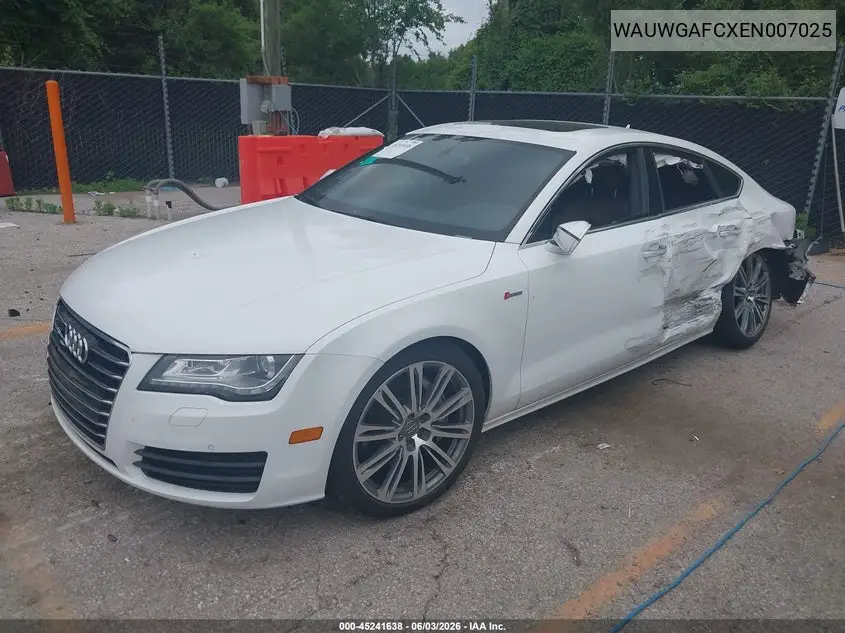 2014 Audi A7 3.0T Premium Plus VIN: WAUWGAFCXEN007025 Lot: 45241638