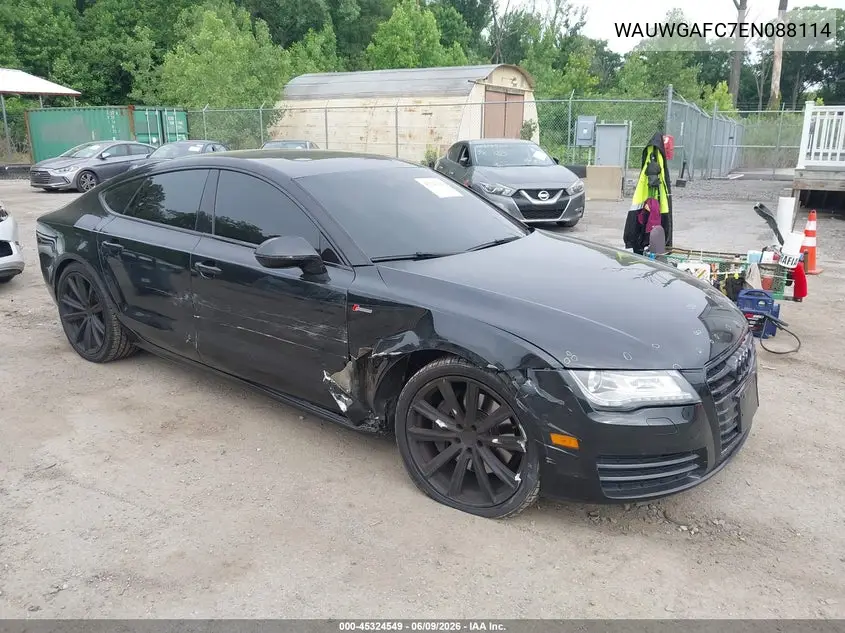 2014 Audi A7 3.0T Premium Plus VIN: WAUWGAFC7EN088114 Lot: 45324549