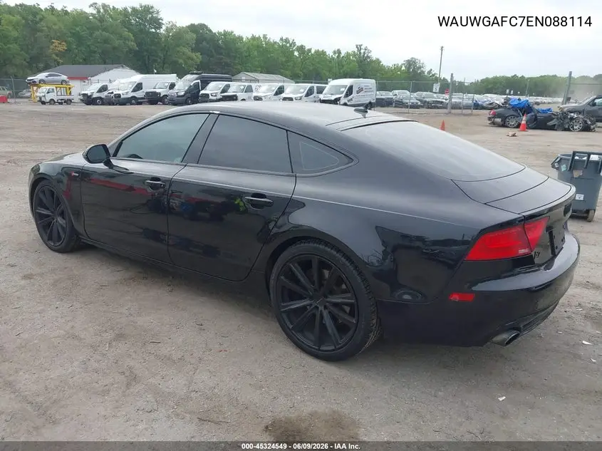 2014 Audi A7 3.0T Premium Plus VIN: WAUWGAFC7EN088114 Lot: 45324549